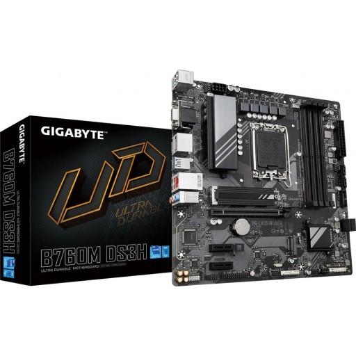Gigabyte B760M DS3H Intel Socket LGA 1700 mATX Motherboard GA-B760M-DS3H-DDR5